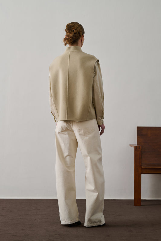 Veste Adeline - Craie - Laine - Femme