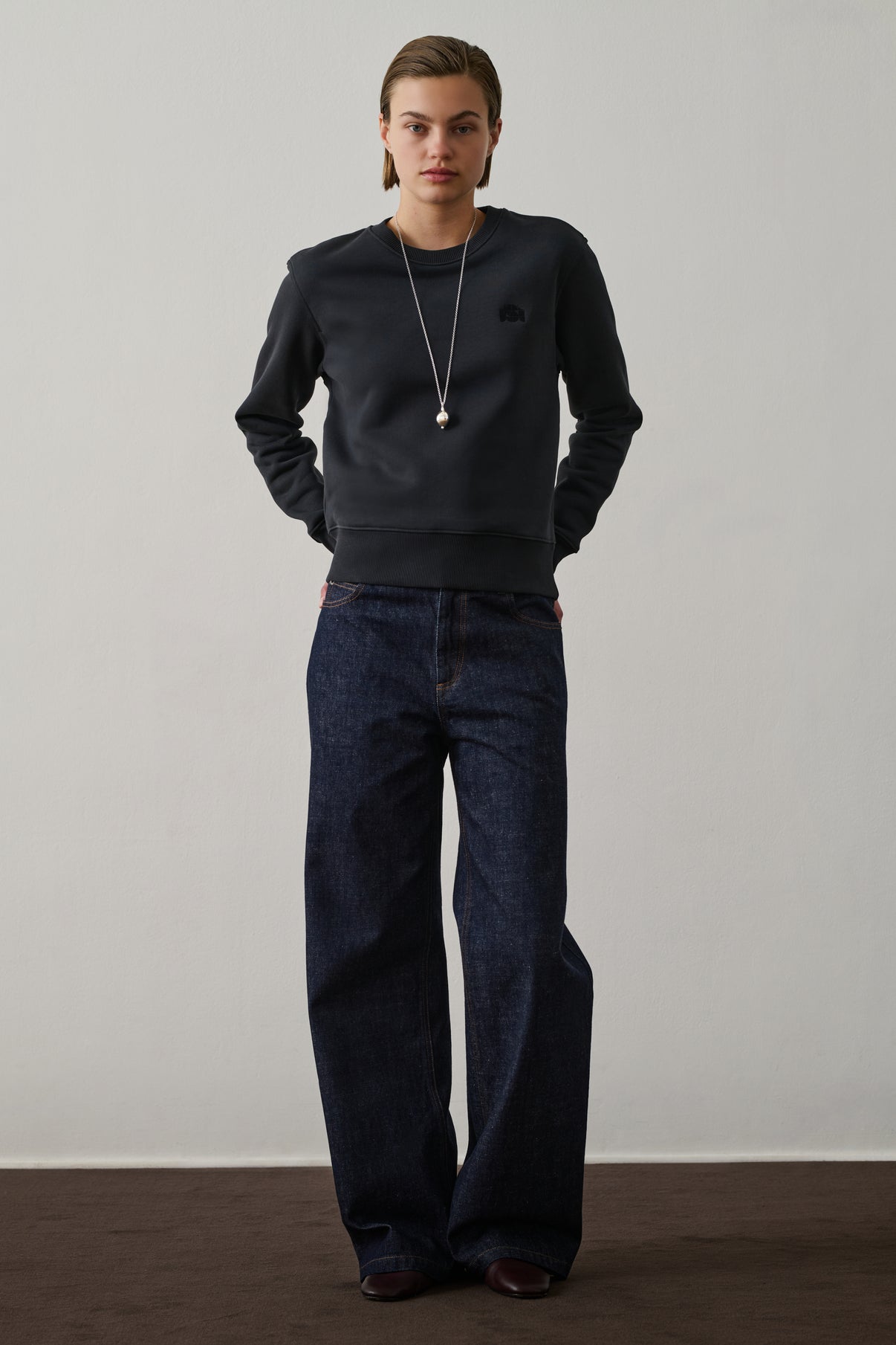 Sweatshirt Donatien - Dark Navy - Coton - Femme vue 1