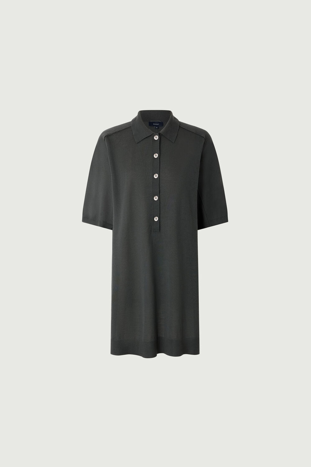 Robe Hilda - Gris/Bleu - Laine mérinos - Femme