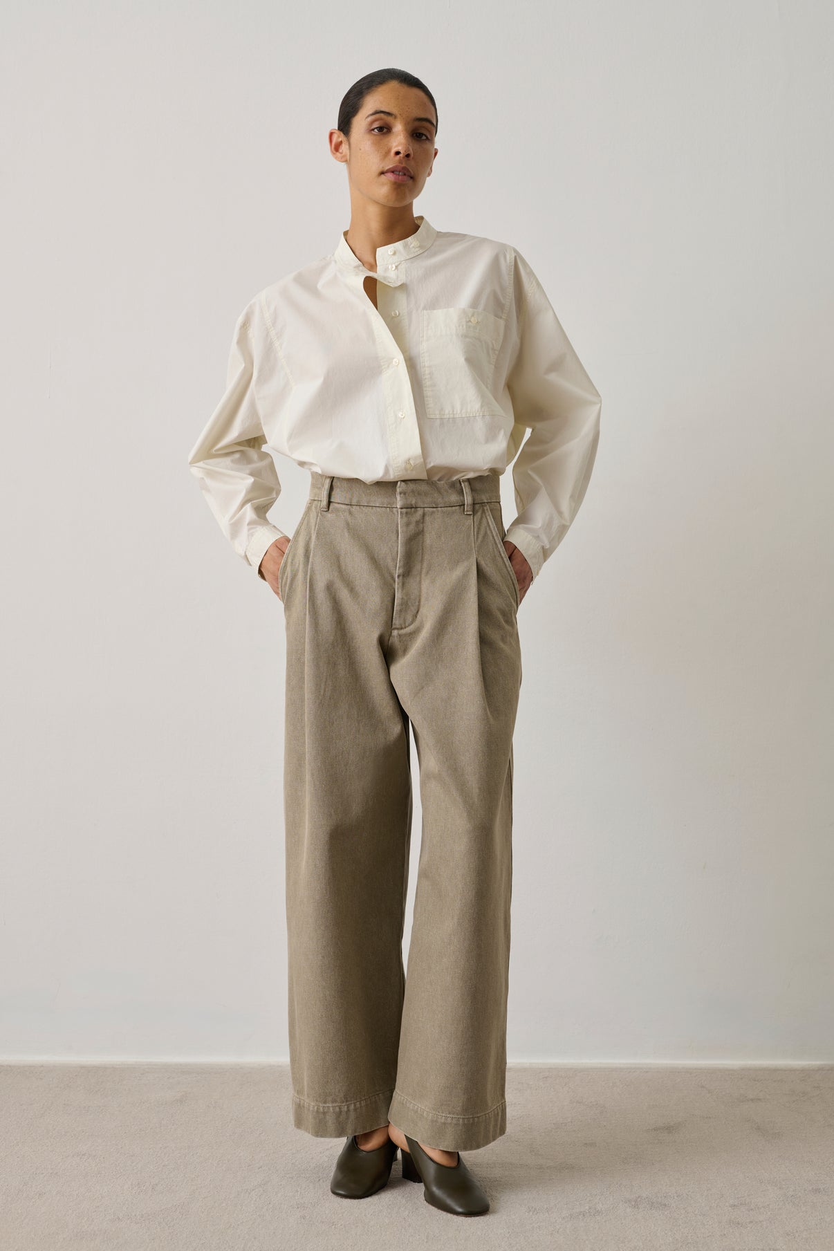 Pantalon Devy - Beige - Coton - Femme vue 1