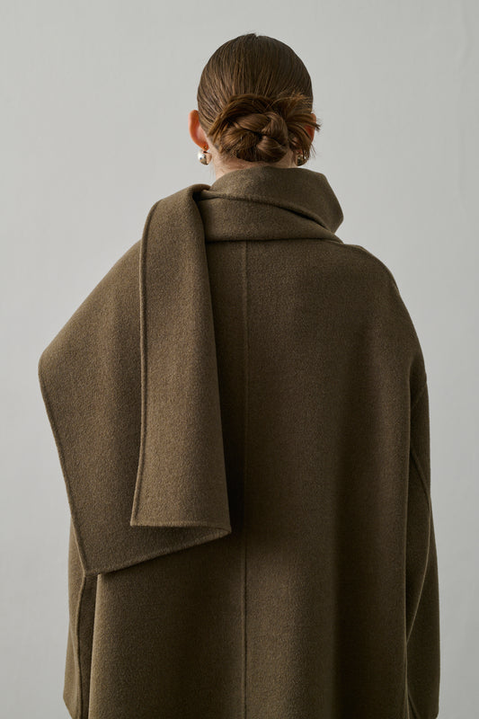 Manteau Finn - Beige/Gris - Laine - Femme