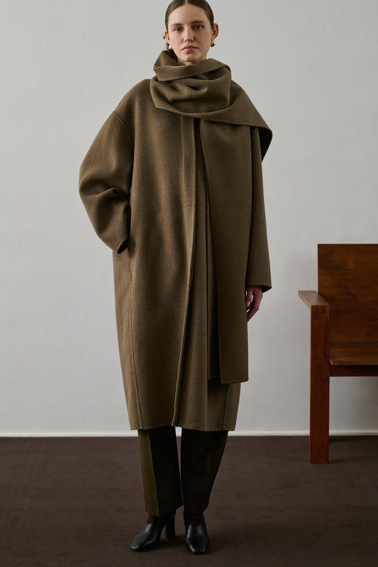 Manteau Finn - Beige/Gris - Laine - Femme