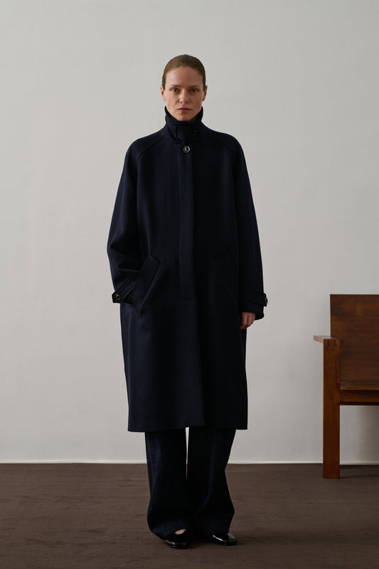 Manteau Franklin - Navy - Laine - Femme