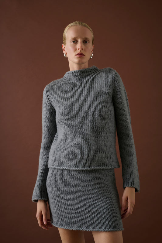 Jupe Johan - Tonnerre - Laine - Femme