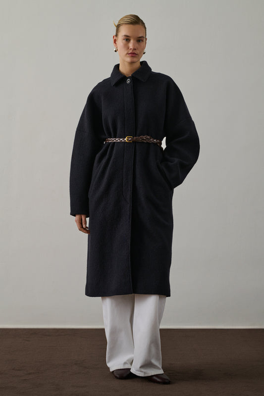 Manteau Franklin - Navy - Laine - Femme