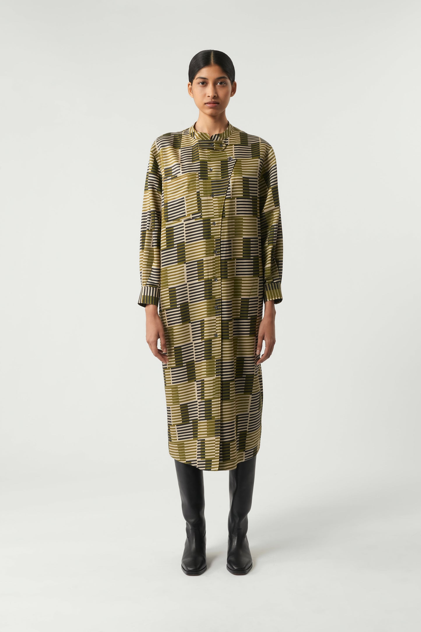 KHAKI PHILOMENE Dress