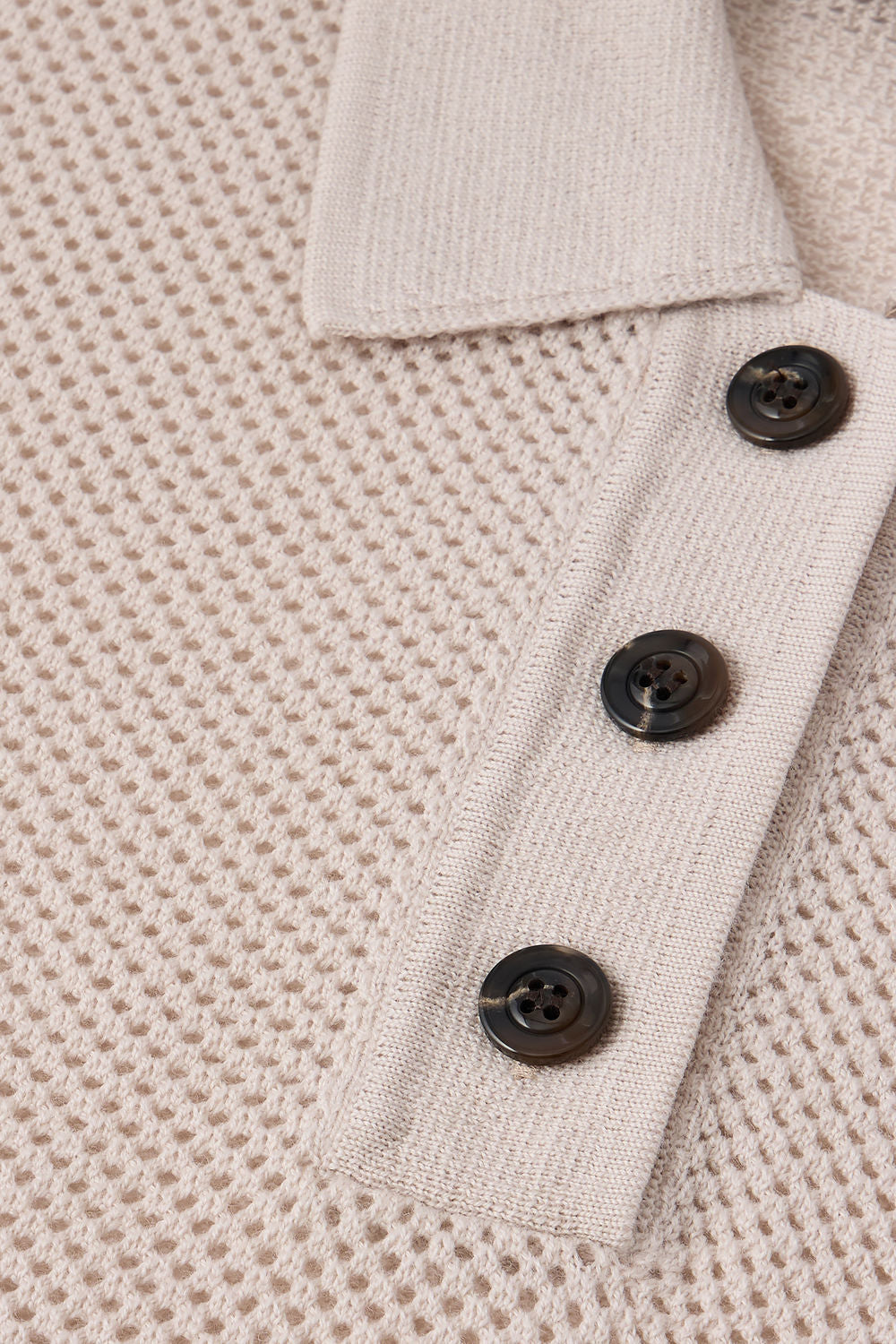 Polo Harvey - Blanc Cassé - Laine mérinos - Femme vue 5