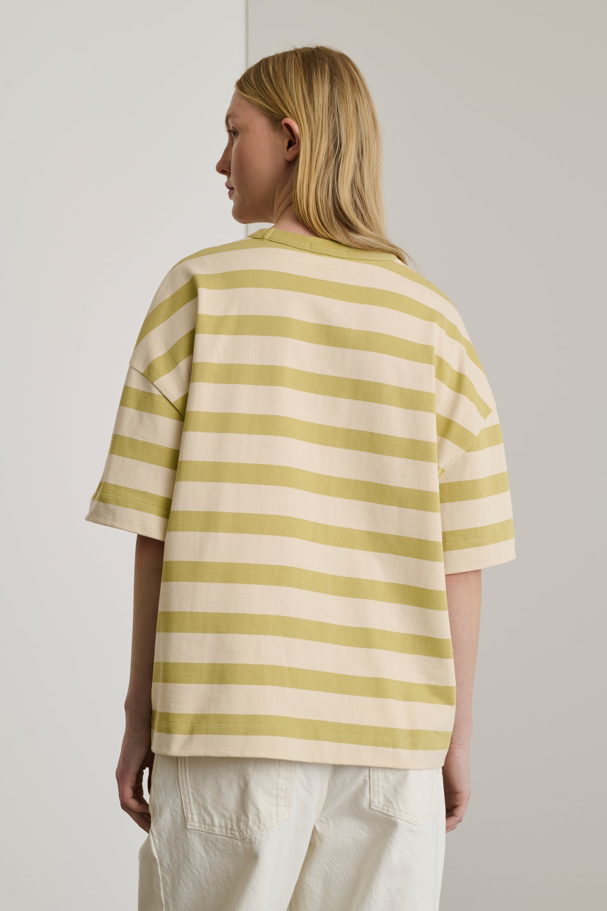 Tee-Shirt Adam - Écru/Sauge - Coton - Femme vue 3